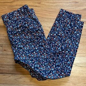 GAP Floral Patterned Work Skinny Crop